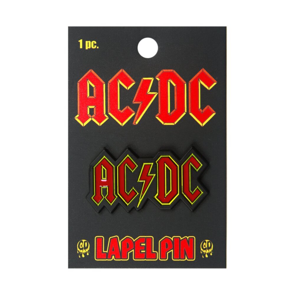 AC/DC Enamel Pin -  70s 80s Hard Rock Music Band Battle Jacket Apparel Gift NWT